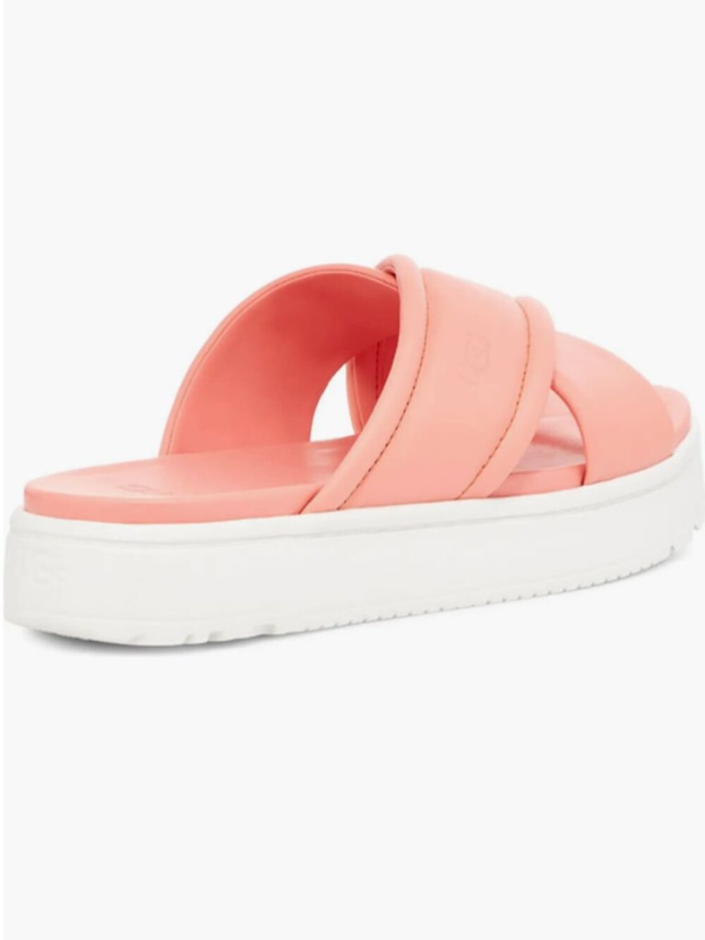 UGG Women's Zayne Crossband Leather Slides in Starfish Pink - 8.5